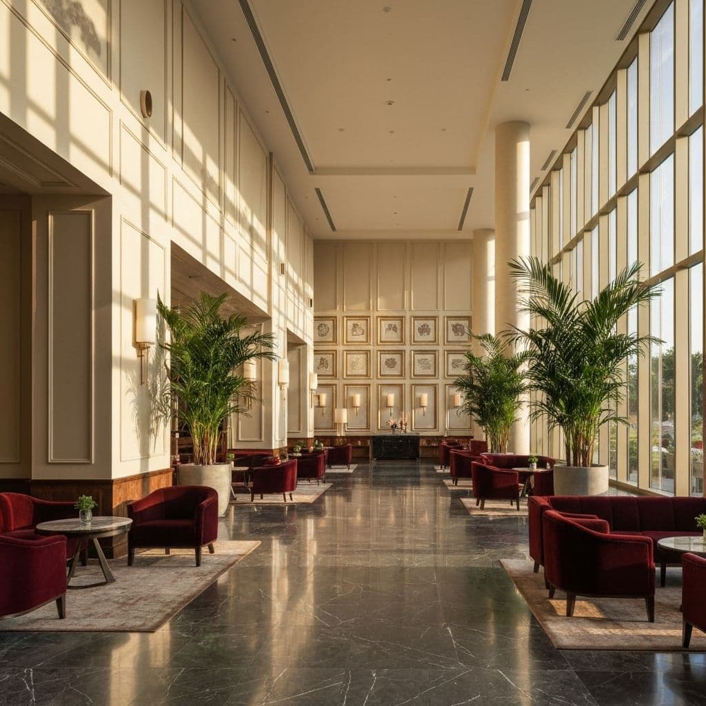 Luxury boutique hotel interior